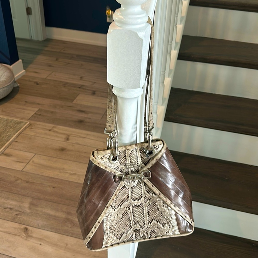 Cute leather shoulder bag